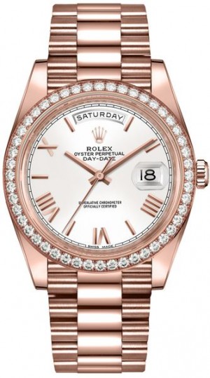 Rolex Day-Date 40 White Dial Men's Luxury Watch 228345RBR