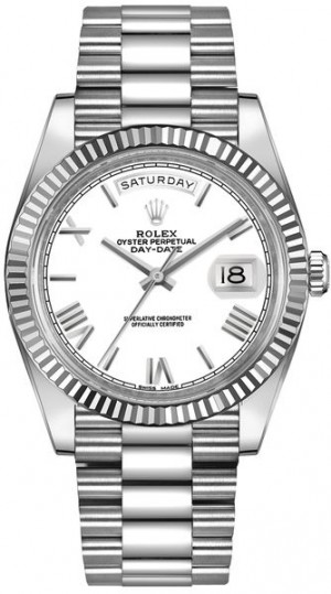 Rolex Day-Date 40 18k White Gold Men's Watch 228239