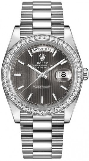 Rolex Day-Date 40 Dark Rhodium Dial Men's Watch 228349RBR