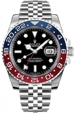 Rolex GMT-Master II Pepsi Luxury Men's Watch 126710BLRO