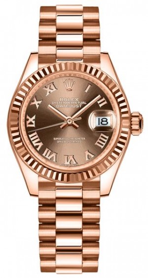 Rolex Lady-Datejust 28 Roman Numerals Women's Watch 279175