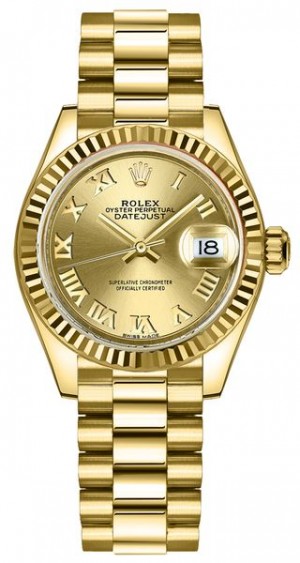 Rolex Lady-Datejust 28 President Bracelet Women's Watch 279178