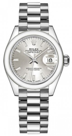 Rolex Lady-Datejust 28 Index Hour Markers Women's Watch 279166