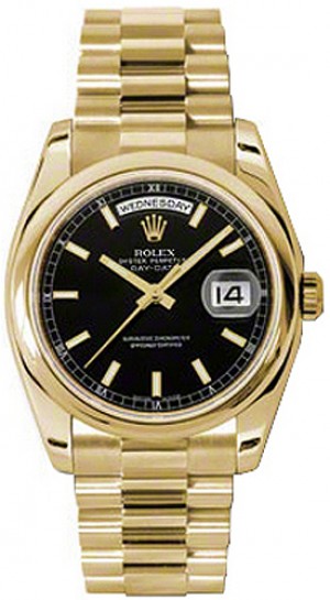 Rolex Day-Date 36 Automatic Solid Gold Watch 118208