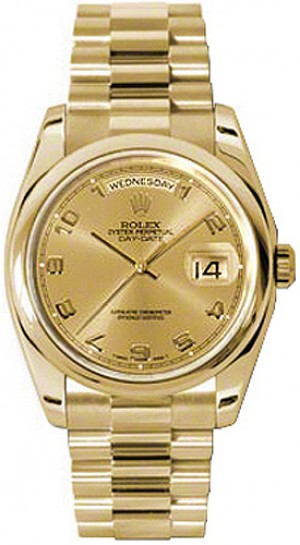 Rolex Day-Date 36 Gold Automatic Men's Watch 118208
