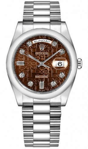 Rolex Day-Date 36 White Gold Men's Watch 118209