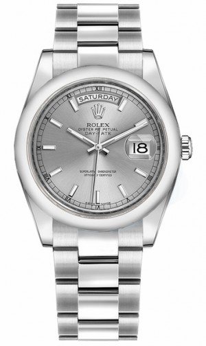 Rolex Day-Date 36 Luxury Swiss White Gold Watch 118209