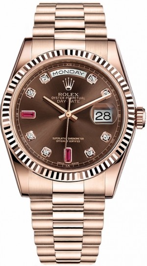 Rolex Day-Date 36 Rose Gold Luxury Watch 118235