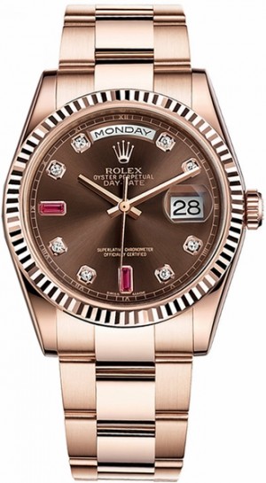 Rolex Day-Date 36 Oyster Bracelet Gold Watch 118235