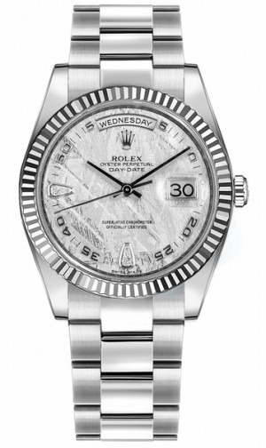 Rolex Day-Date 36 Oyster Bracelet White Gold Watch 118239
