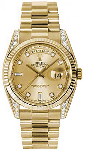 Rolex Day-Date 36 Gold Watch 118338