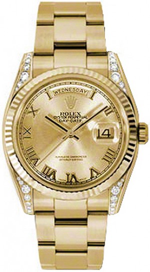 Rolex Day-Date 36 Solid 18K Gold Watch 118338