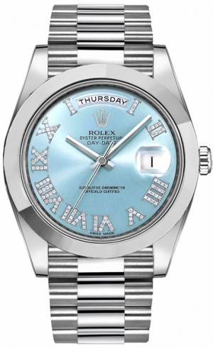 Rolex Day-Date 41 Diamond Men's Platinum Watch 218206