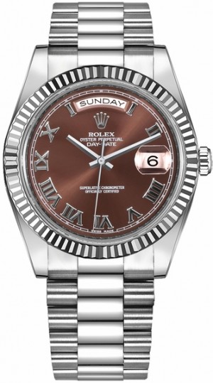 Rolex Day-Date 41 President Bracelet White Gold Watch 218239