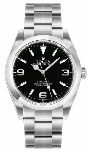 Rolex Explorer Black Dial Automatic Men's Watch 214270