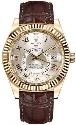 Rolex Sky-Dweller Gold Watch 326138