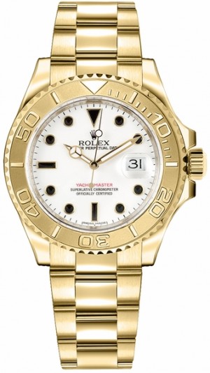 Rolex Yacht-Master 35 Men's Gold Watch 168628
