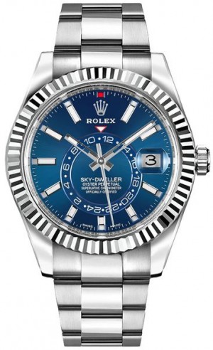 Rolex Sky-Dweller Blue Dial 42mm Luxury Men's Watch 326934