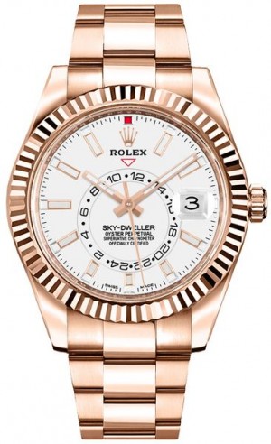Rolex Sky-Dweller White Dial Men's Watch 326935