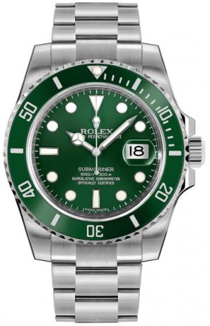 Rolex Submariner Date Green Dial Men's Watch 116610LV