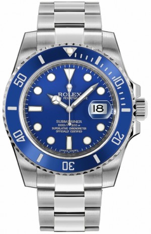 Rolex Submariner Date White Gold Men's Watch 116619LB