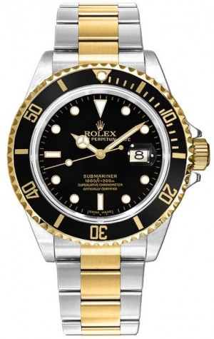 Rolex Submariner Date Two Tone Men's Watch 16613LN