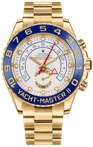 Rolex Yacht-Master II 18k Yellow Gold Men's Luxury Watch 116688